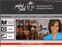 Tablet Screenshot of perfectpitchmediagroup.com